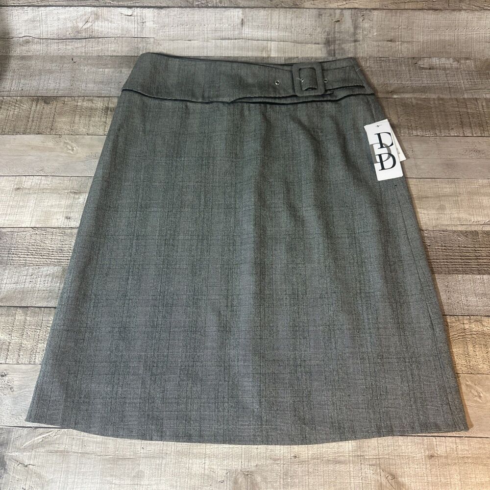 Dalia Collection Women's Size 6 Black & Gray Business Career Skirt S979L NWT